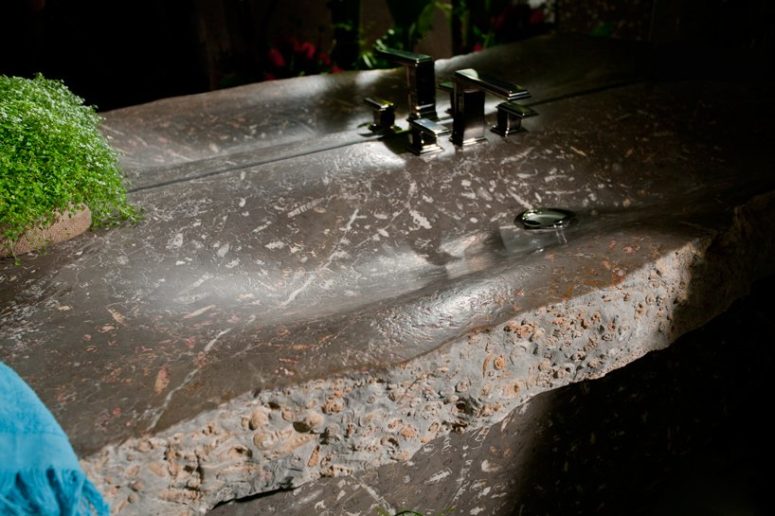 Natural Mineral Sink Collection For A Spa Feel