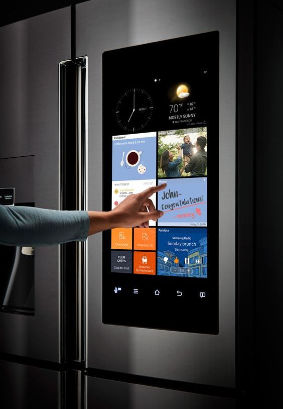 A smart fridge will help you keep an eye on food, information about it, calories and much other stuff.