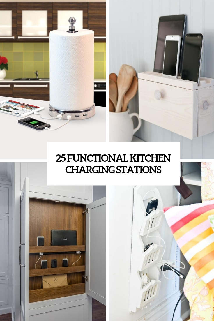 25 Functional Kitchen Charging Stations