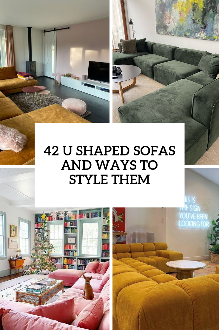 42 Living Room Designs With U Shaped Sofas