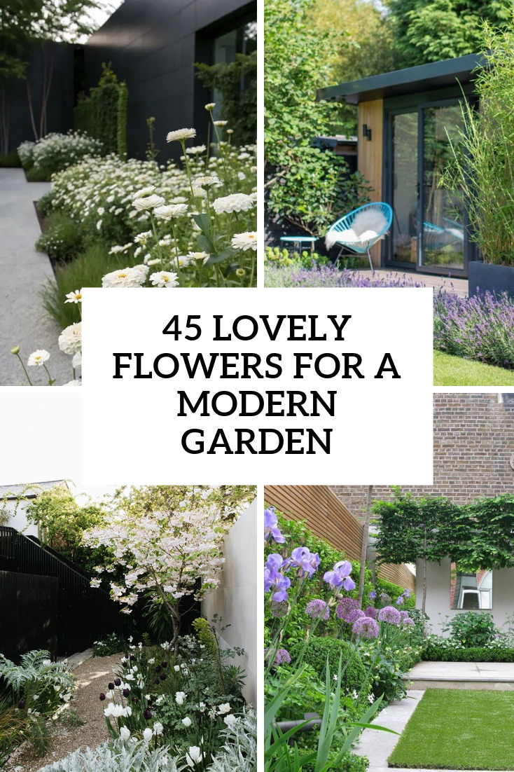 45 Lovely Ideas To Add Flowers To A Modern Garden