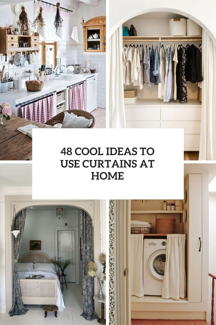 48 Cool Ideas To Use Curtains At Home