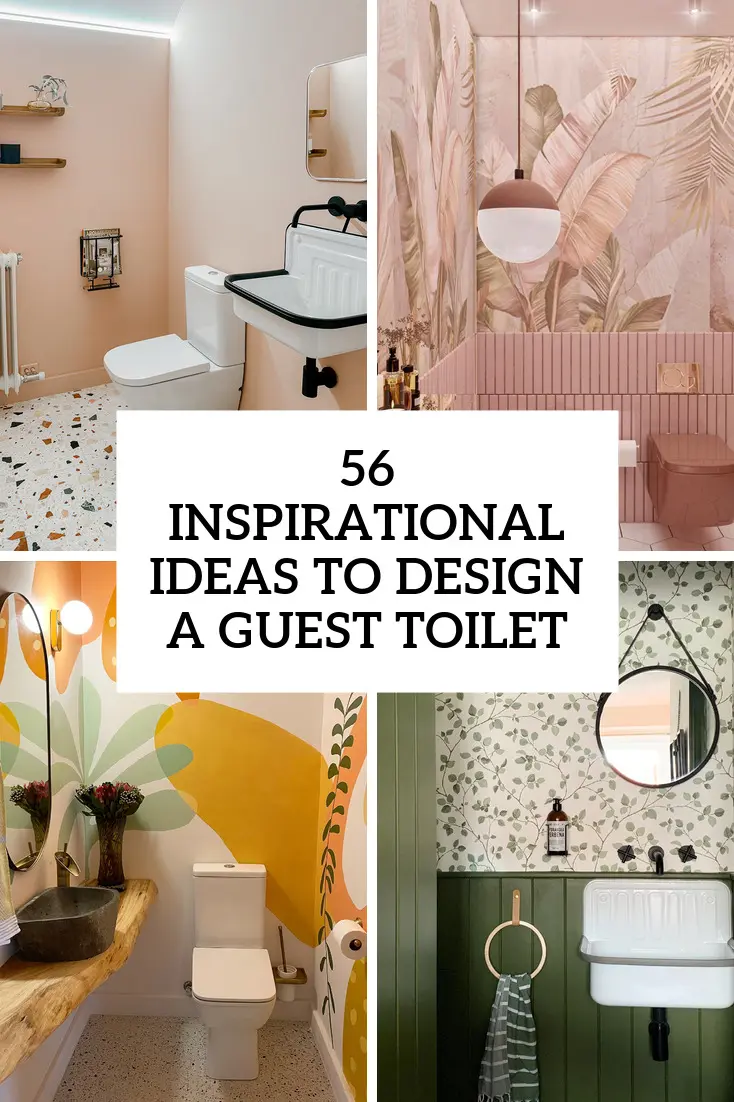 56 Inspirational Ideas To Design A Guest Toilet