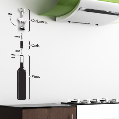 Cool Kitchen Vinyl Stickers by Hu2