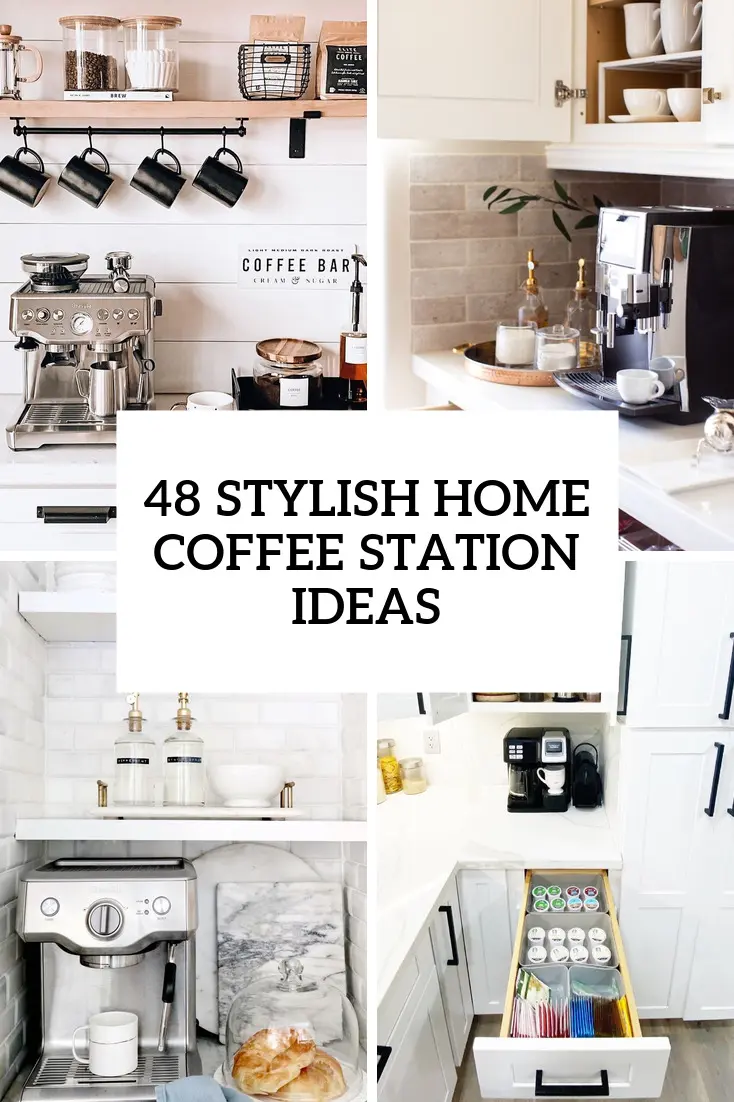 48 Stylish Home Coffee Station Ideas