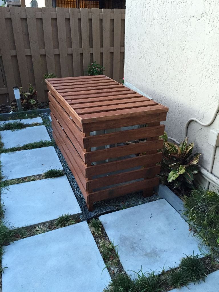 Building slatted stained boxes is very easy, and you can DIY fast without much expense.
